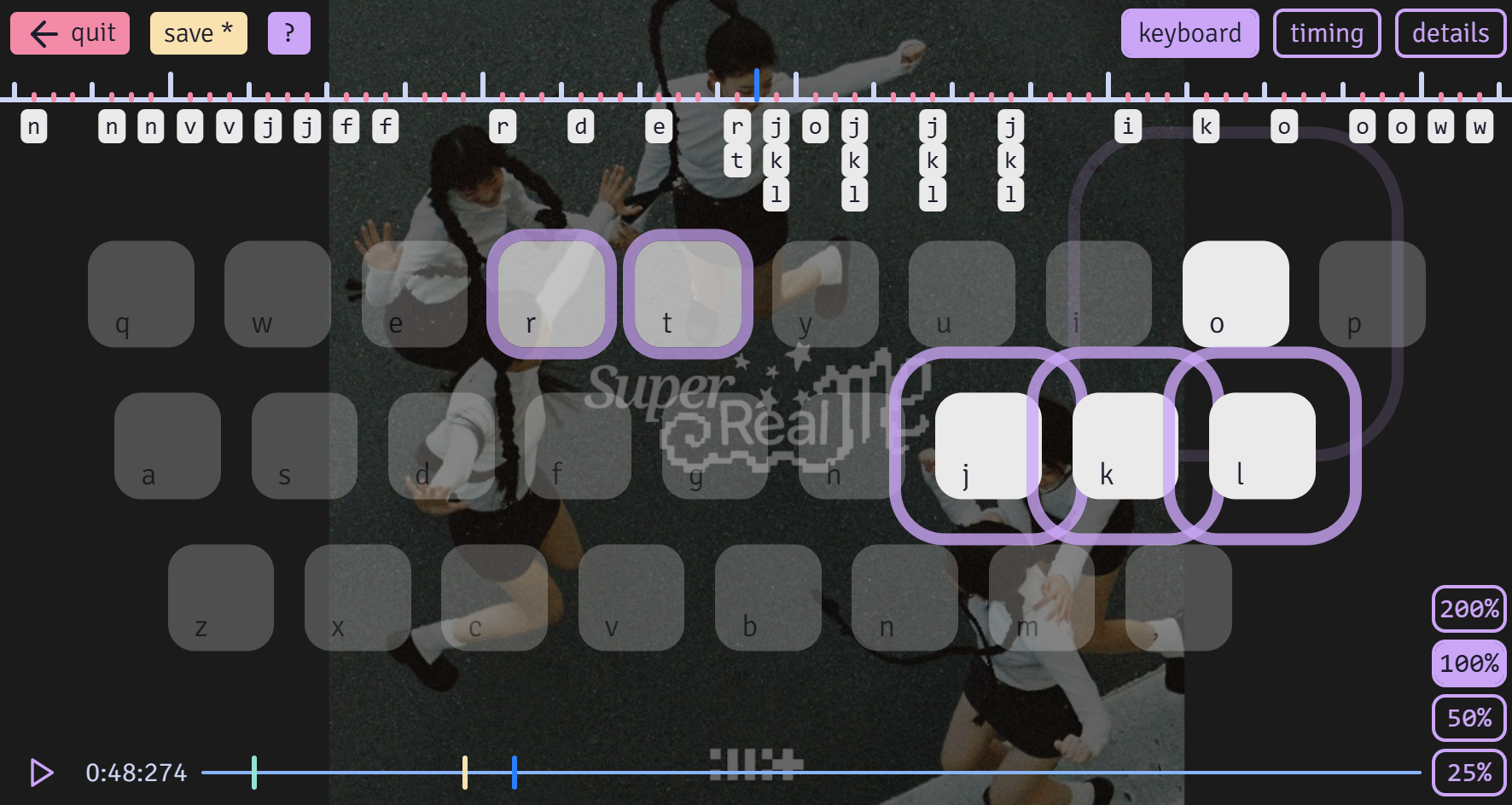 Editor screenshot